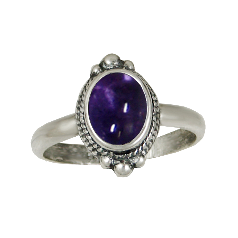 Sterling Silver Gemstone Ring With Iolite Size 5 Sterling Silver Gemstone Ring With Iolite Size 5